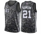 San Antonio Spurs #21 Tim Duncan Swingman Camo NBA Jersey - City Edition