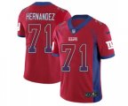 New York Giants #71 Will Hernandez Limited Red Rush Drift Fashion Football Jersey