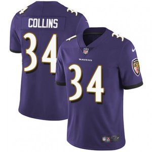 Baltimore Ravens #34 Alex Collins Purple Team Color Vapor Untouchable Limited Player NFL Jersey