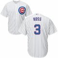 Chicago Cubs #3 David Ross Replica White Home Cool Base MLB Jersey
