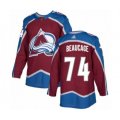 Colorado Avalanche #74 Alex Beaucage Authentic Burgundy Red Home Hockey Jersey