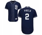 San Diego Padres #2 Jose Pirela Navy Blue Alternate Flex Base Authentic Collection MLB Jersey