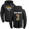 Jacksonville Jaguars #3 Brad Nortman Black Name & Number Logo Pullover Hoodie