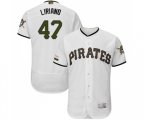 Pittsburgh Pirates #47 Francisco Liriano White Alternate Authentic Collection Flex Base Baseball Jersey