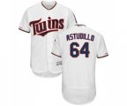 Minnesota Twins #64 Willians Astudillo White Home Flex Base Authentic Collection Baseball Jersey