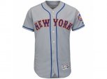 New York Mets Majestic Blank Gray Flex Base Authentic Collection Team Jersey