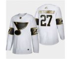 St. Louis Blues #27 Alex Pietrangelo White Golden Edition Limited Stitched Hockey Jersey