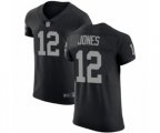 Oakland Raiders #12 Zay Jones Black Team Color Vapor Untouchable Elite Player Football Jersey
