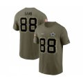 Dallas Cowboys #88 CeeDee Lamb 2022 Olive Salute to Service T-Shirt
