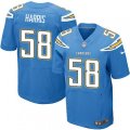 Los Angeles Chargers #58 Nigel Harris Elite Electric Blue Alternate NFL Jersey