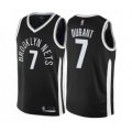 Brooklyn Nets #7 Kevin Durant Authentic Black Basketball Jersey - City Edition