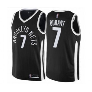 Brooklyn Nets #7 Kevin Durant Authentic Black Basketball Jersey - City Edition