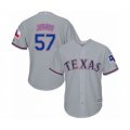 Texas Rangers #57 Ariel Jurado Authentic Grey Road Cool Base Baseball Player Jersey