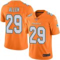 Miami Dolphins #29 Nate Allen Limited Orange Rush Vapor Untouchable NFL Jersey
