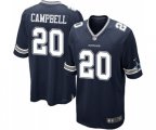 Dallas Cowboys #20 Ibraheim Campbell Game Navy Blue Team Color Football Jersey