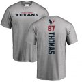 Houston Texans #87 Demaryius Thomas Ash Backer T-Shirt