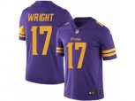 Minnesota Vikings #17 Jarius Wright Limited Purple Rush NFL Jersey