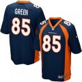 Denver Broncos #85 Virgil Green Game Navy Blue Alternate NFL Jersey