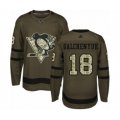 Pittsburgh Penguins #18 Alex Galchenyuk Authentic Green Salute to Service Hockey Jersey