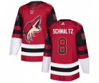 Arizona Coyotes #8 Nick Schmaltz Authentic Maroon Drift Fashion Hockey Jersey