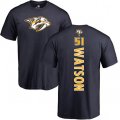 Nashville Predators #51 Austin Watson Navy Blue Backer T-Shirt