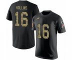 Philadelphia Eagles #16 Mack Hollins Black Camo Salute to Service T-Shirt