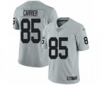 Oakland Raiders #85 Derek Carrier Limited Silver Inverted Legend Football Jersey
