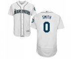 Seattle Mariners #0 Mallex Smith White Home Flex Base Authentic Collection Baseball Jersey