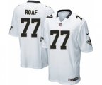 New Orleans Saints #77 Willie Roaf Game White Football Jersey