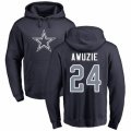 Dallas Cowboys #24 Chidobe Awuzie Navy Blue Name & Number Logo Pullover Hoodie