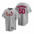Nike St. Louis Cardinals #50 Adam Wainwright Gray Road Stitched Baseball Jersey