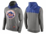New York Mets Nike Gray Cooperstown Collection Hybrid Pullover Hoodie