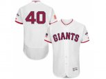 San Francisco Giants #40 Madison Bumgarner White Stitched 2016 Fashion Stars & Stripes Flex Base Baseball Jersey