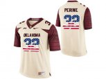 2016 US Flag Fashion Men's Oklahoma Sooners Samaje Perine #32 College Limited Football Jersey - White
