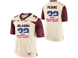 2016 US Flag Fashion Men\'s Oklahoma Sooners Samaje Perine #32 College Limited Football Jersey - White