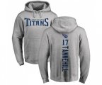 Tennessee Titans #17 Ryan Tannehill Ash Backer Pullover Hoodie