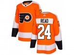 Adidas Philadelphia Flyers #24 Matt Read Orange Home Authentic Stitched NHL Jersey