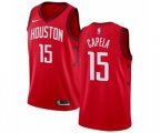 Houston Rockets #15 Clint Capela Red Swingman Jersey - Earned Edition