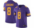 Minnesota Vikings #8 Kirk Cousins Limited Purple Rush Vapor Untouchable Football Jersey
