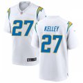 Los Angeles Chargers #27 Joshua Kelley Nike White Vapor Limited Jersey