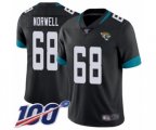 Jacksonville Jaguars #68 Andrew Norwell Black Team Color Vapor Untouchable Limited Player 100th Season Football Jersey