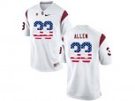 2016 US Flag Fashion USC Trojans Marcus Allen #33 College Football Jersey - White