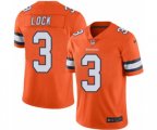 Denver Broncos #3 Drew Lock Limited Orange Rush Vapor Untouchable Football Jersey