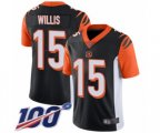 Cincinnati Bengals #15 Damion Willis Black Team Color Vapor Untouchable Limited Player 100th Season Football Jersey
