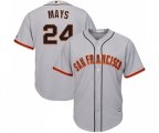 San Francisco Giants #24 Willie Mays Replica Grey Road Cool Base Baseball Jersey