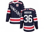 Adidas New York Rangers #36 Glenn Anderson Navy Blue Authentic 2018 Winter Classic Stitched NHL Jersey