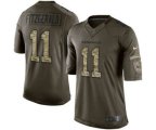 Arizona Cardinals #11 larry fitzgerald army green[nike Limited Salute To Service]