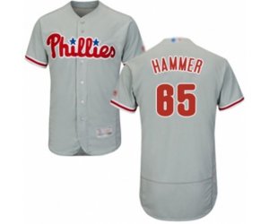 Philadelphia Phillies JD Hammer Grey Road Flex Base Authentic Collection Baseball Player Jersey