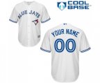 Toronto Blue Jays Customized Replica White Home Baseball Jersey