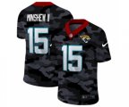 Jacksonville Jaguars #15 Gardner Minshew II 2020 Black CAMO Vapor Untouchable Limited Stitched NFL Jersey